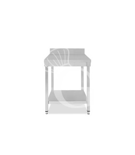 Edelstahltisch, 1 Grundboden, Aufkantung, B 500 mm x T 600 mm x H 965 mm