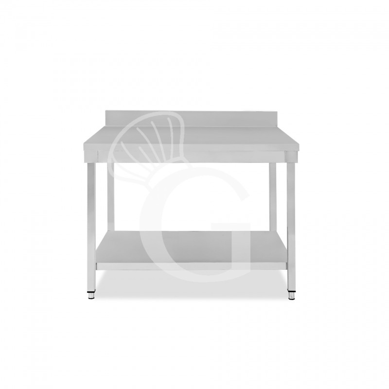 Edelstahltisch, 1 Grundboden, Aufkantung, B 1100 mm x T 700 mm x H 965 mm