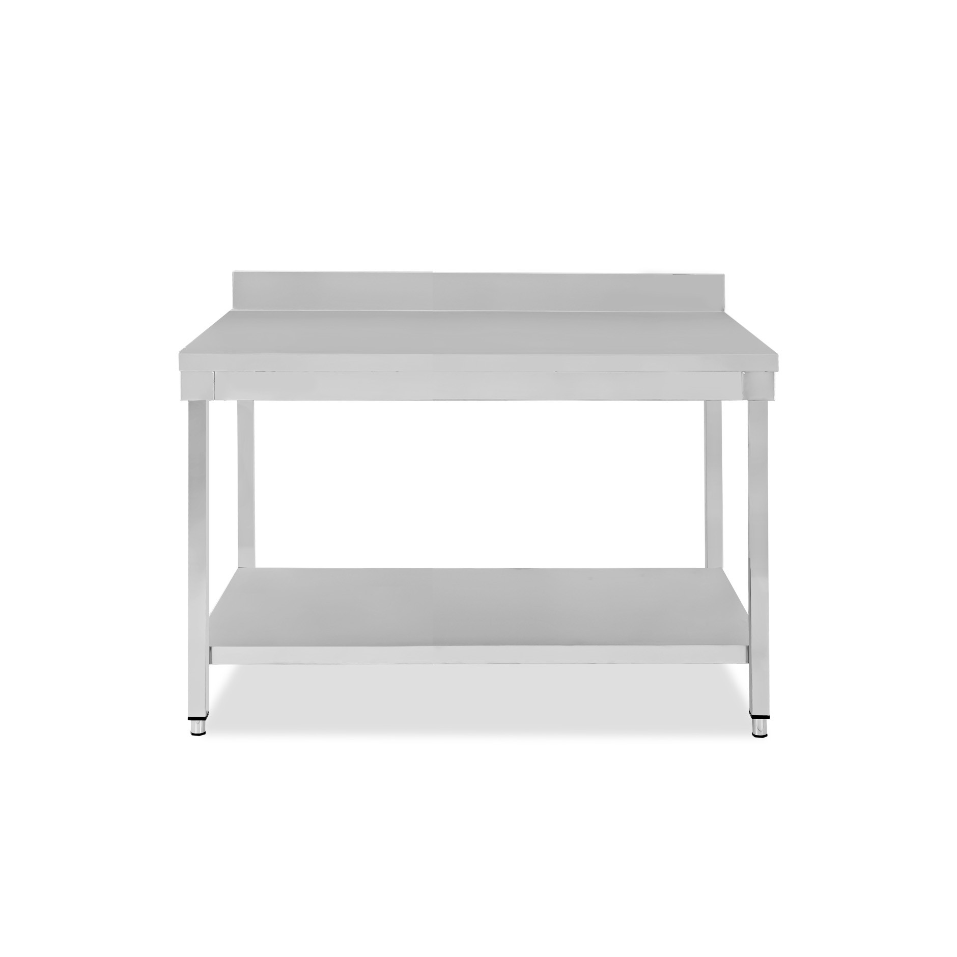 Edelstahltisch, 1 Grundboden, Aufkantung, B 1300 mm X T 800 mm X H 965 mm