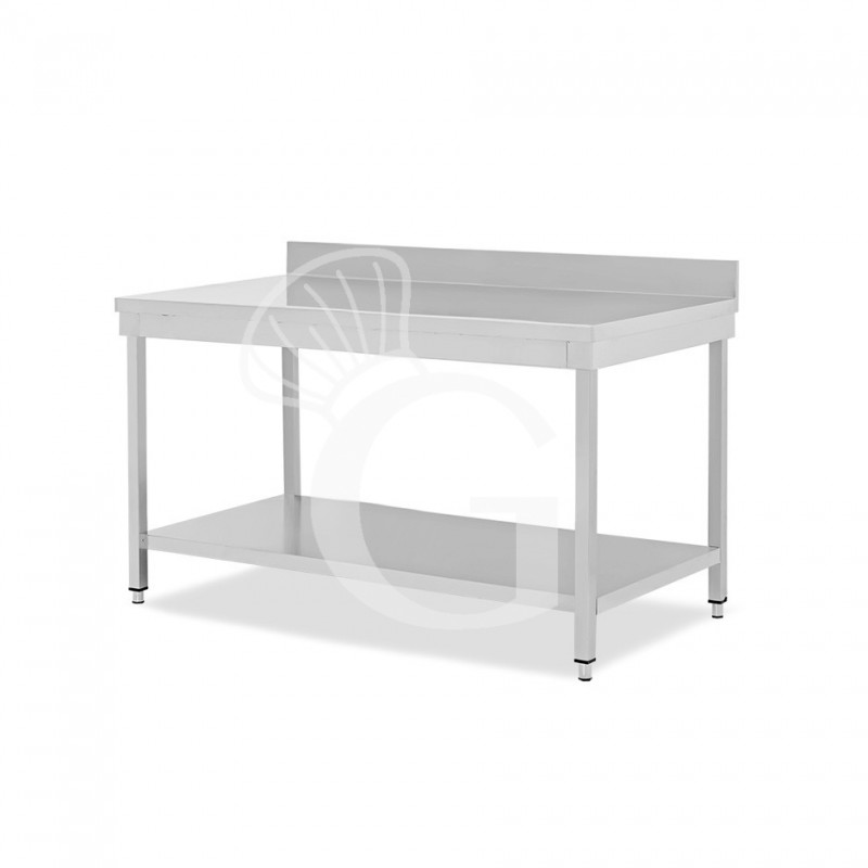Edelstahltisch, 1 Grundboden, Aufkantung, B 1700 mm X T 800 mm X H 965 mm