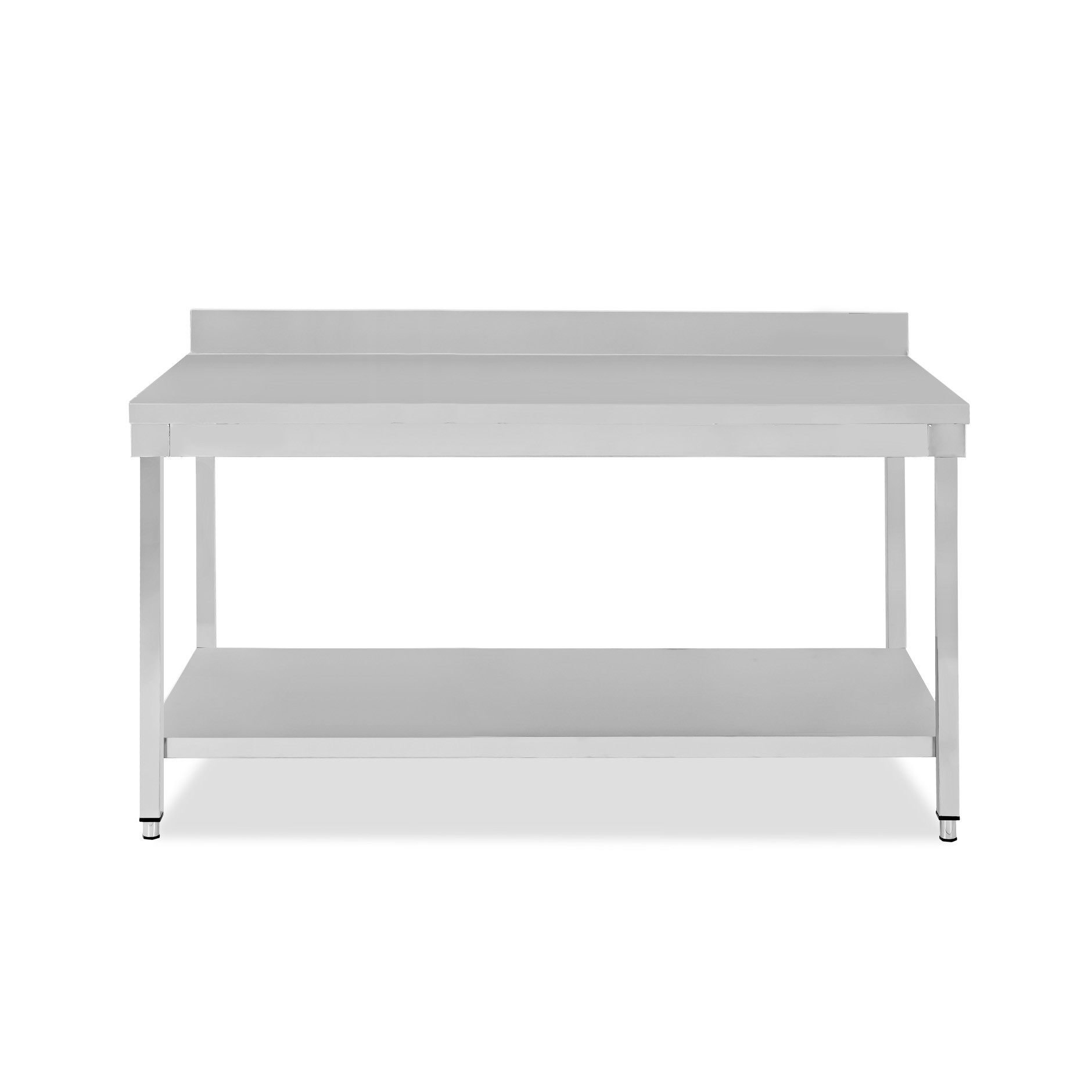 Edelstahltisch, 1 Grundboden, Aufkantung, B 1700 mm X T 800 mm X H 965 mm