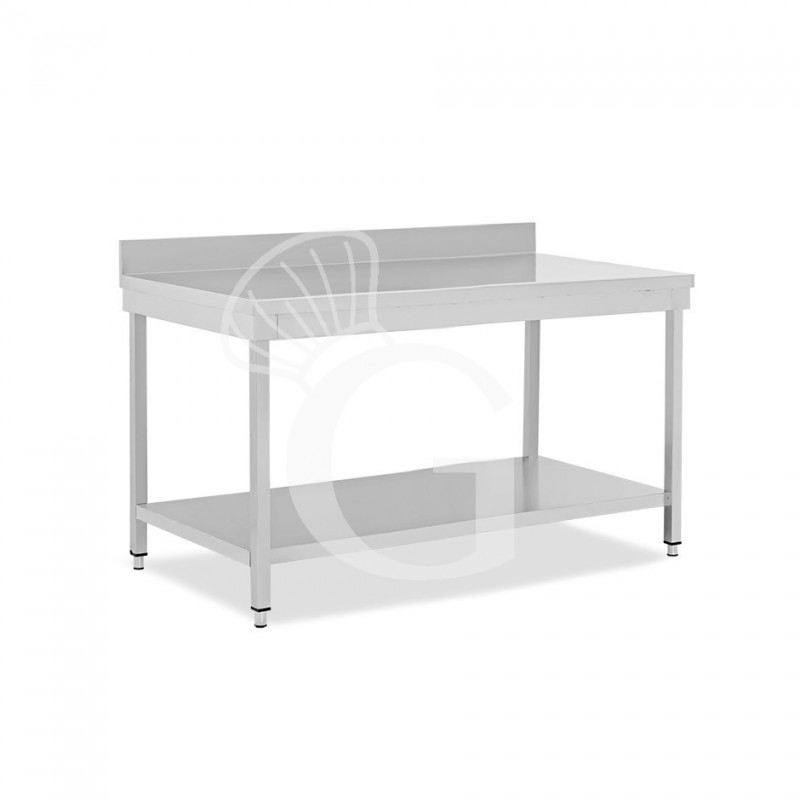 Edelstahltisch, 1 Grundboden, Aufkantung, B 1700 mm X T 800 mm X H 965 mm