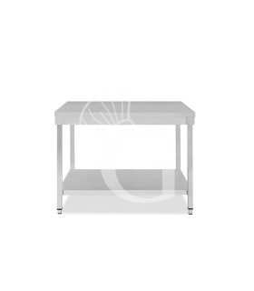 Edelstahltisch, 1 Grundboden, B 1200 mm x T 600 mm x H 865 mm