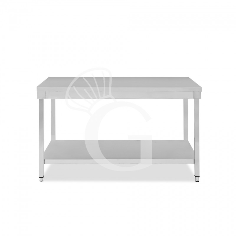 Edelstahltisch, 1 Grundboden, B 1500 mm x T 600 mm x H 865 mm Edelstahltisch, 1 Grundboden, B 1500 mm x T 600 mm x H 865 mm