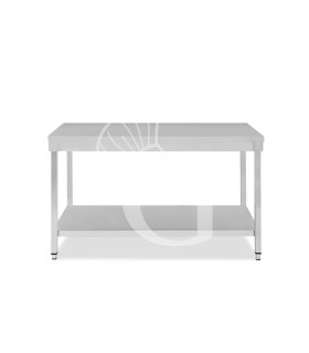 Edelstahltisch, 1 Grundboden, B 1600 mm x T 600 mm x H 865 mm