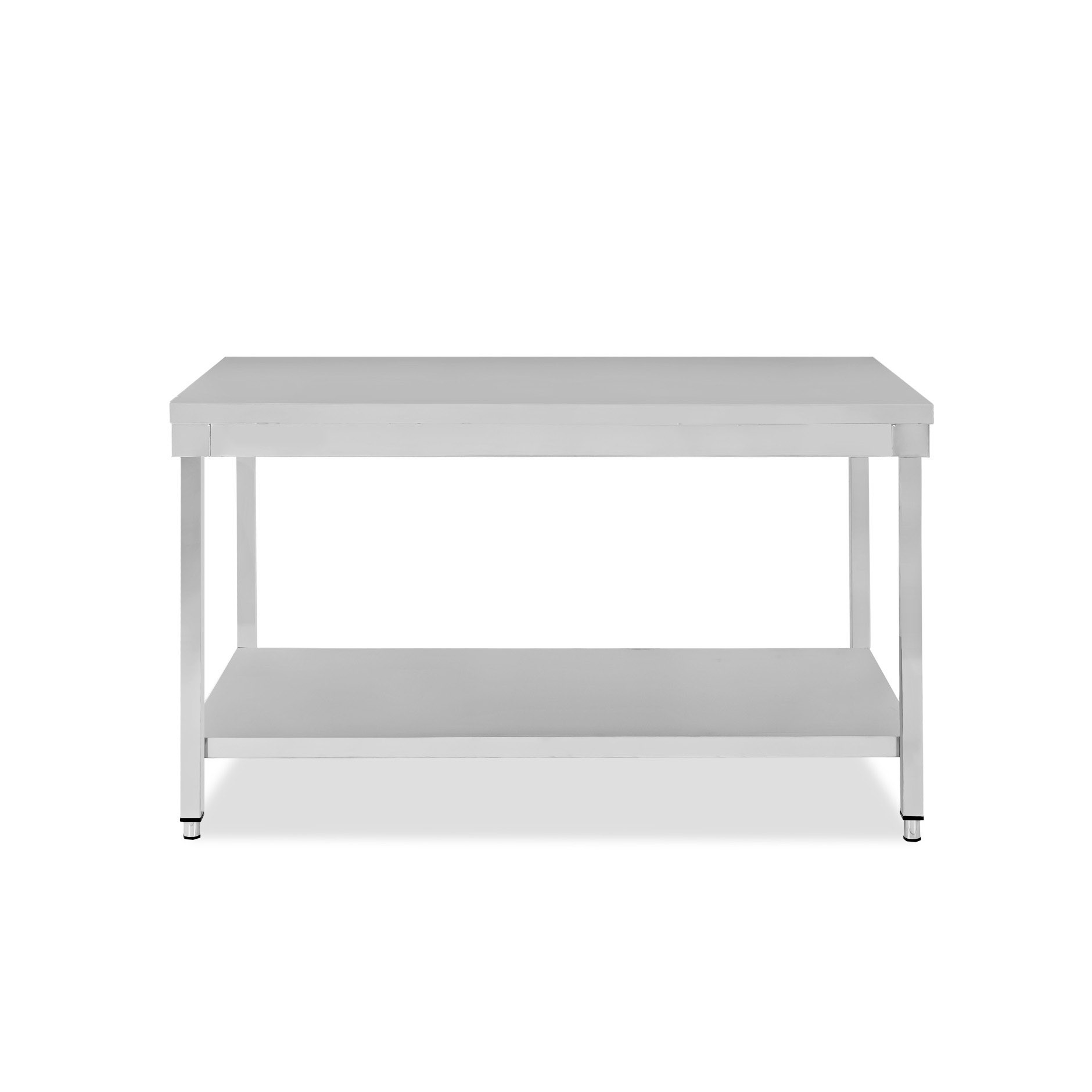 Edelstahltisch, 1 Grundboden, B 1600 mm x T 600 mm x H 865 mm