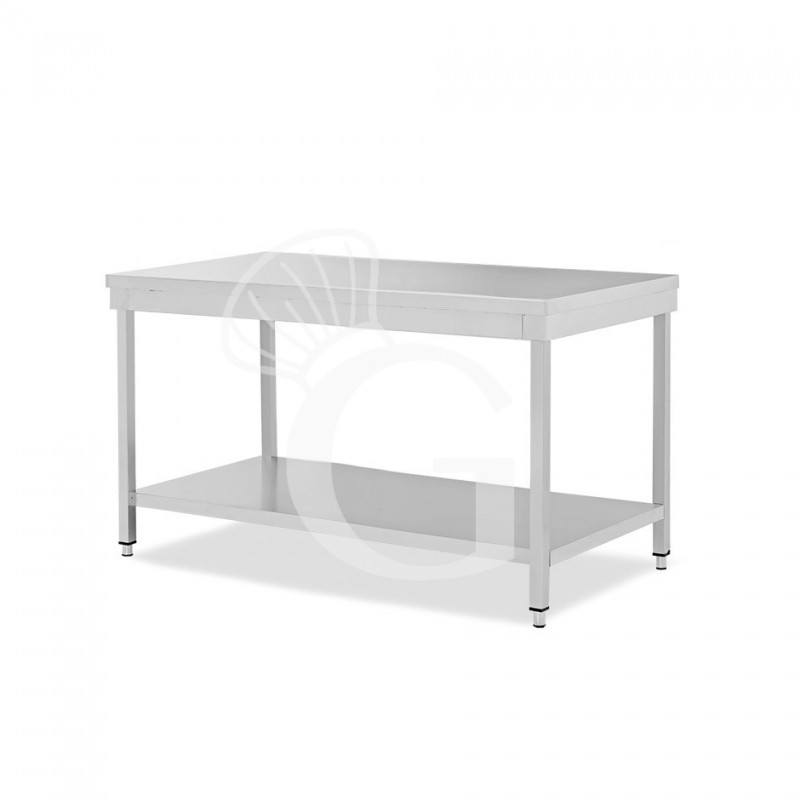 Edelstahltisch, 1 Grundboden, B 1700 mm x T 600 mm x H 865 mm