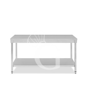 Edelstahltisch, 1 Grundboden, B 1700 mm x T 600 mm x H 865 mm