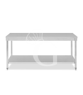 Edelstahltisch, 1 Grundboden, B 1800 mm x T 600 mm x H 850 mm