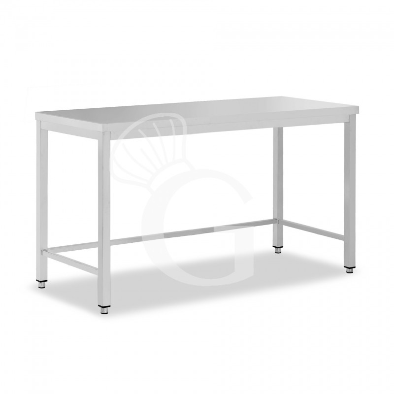 Edelstahltisch, B 2000 mm X T 800 mm X H 865 mm
