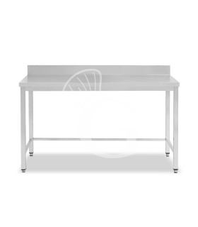 Edelstahltisch mit Aufkantung, B 1800 mm X T 700 mm X H 965 mm