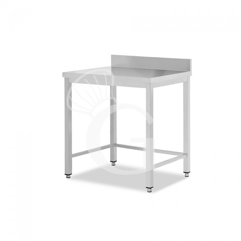 Edelstahltisch mit Aufsatz B 500 mm x T 800 mm x H 950 mm