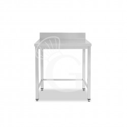 Edelstahltisch mit Aufsatz B 500 mm x T 800 mm x H 950 mm