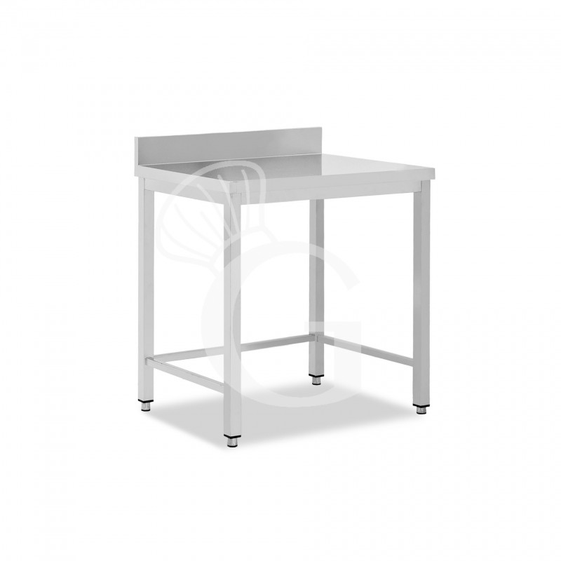 Edelstahltisch mit Aufsatz B 500 mm x T 800 mm x H 950 mm