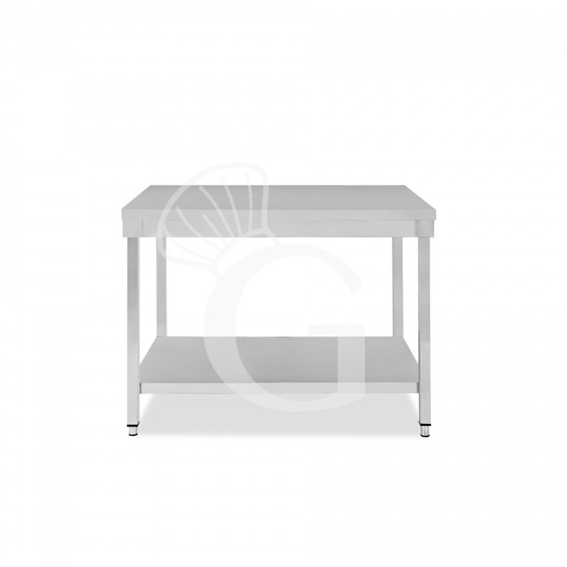 Edelstahltisch, 1 Grundboden, B 1100 mm x T 700 mm x H 865 mm