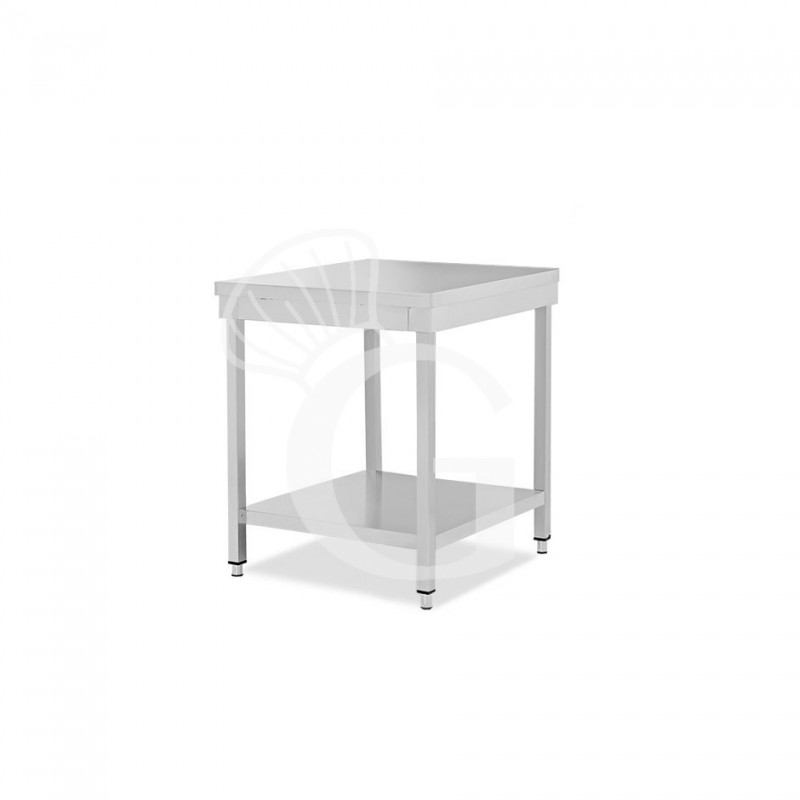Edelstahltisch 1 Grundboden B 600 mm x T 800 mm x H 850 mm