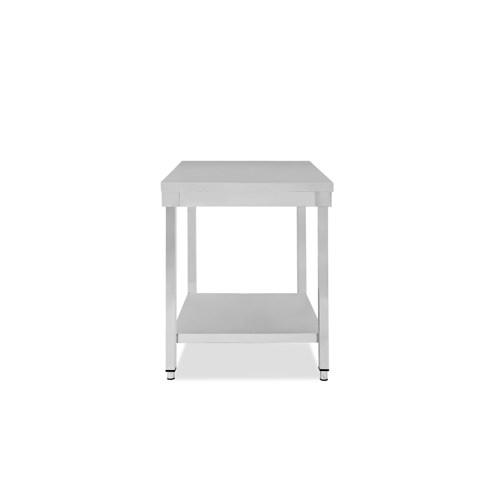 Edelstahltisch 1 Grundboden B 600 mm x T 800 mm x H 850 mm