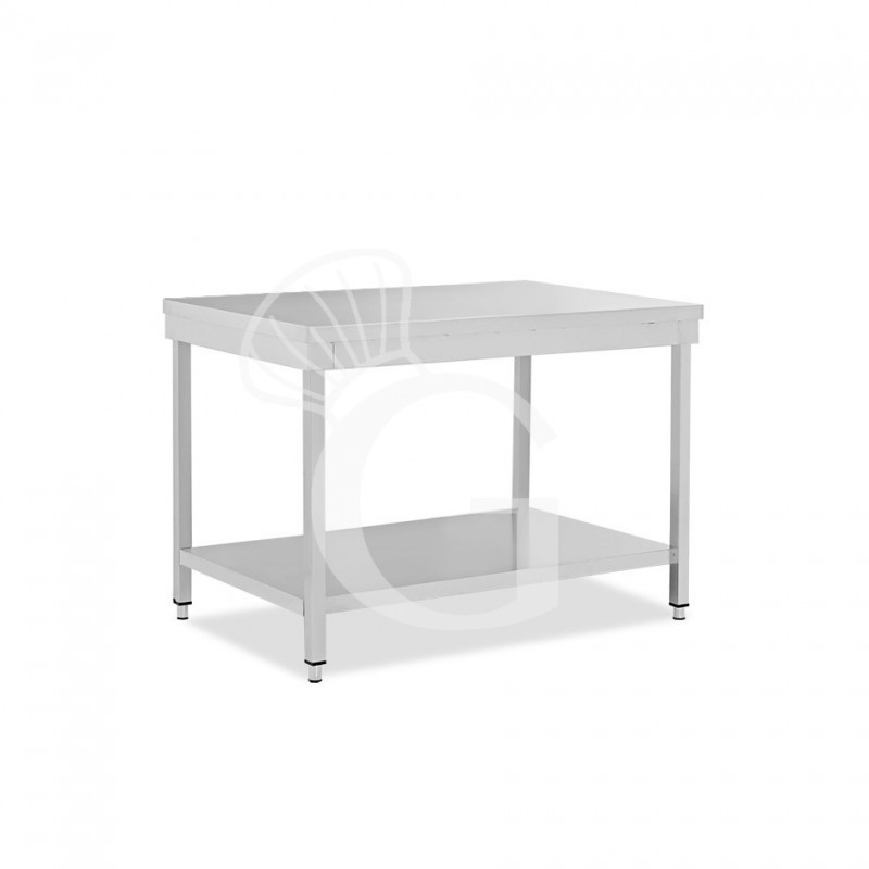 Edelstahltisch, 1 Grundboden, B 1100 mm X T 800 mm X H 865 mm