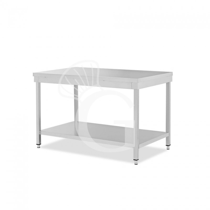 Edelstahltisch, 1 Grundboden, B 1300 mm X T 800 mm X H 865 mm