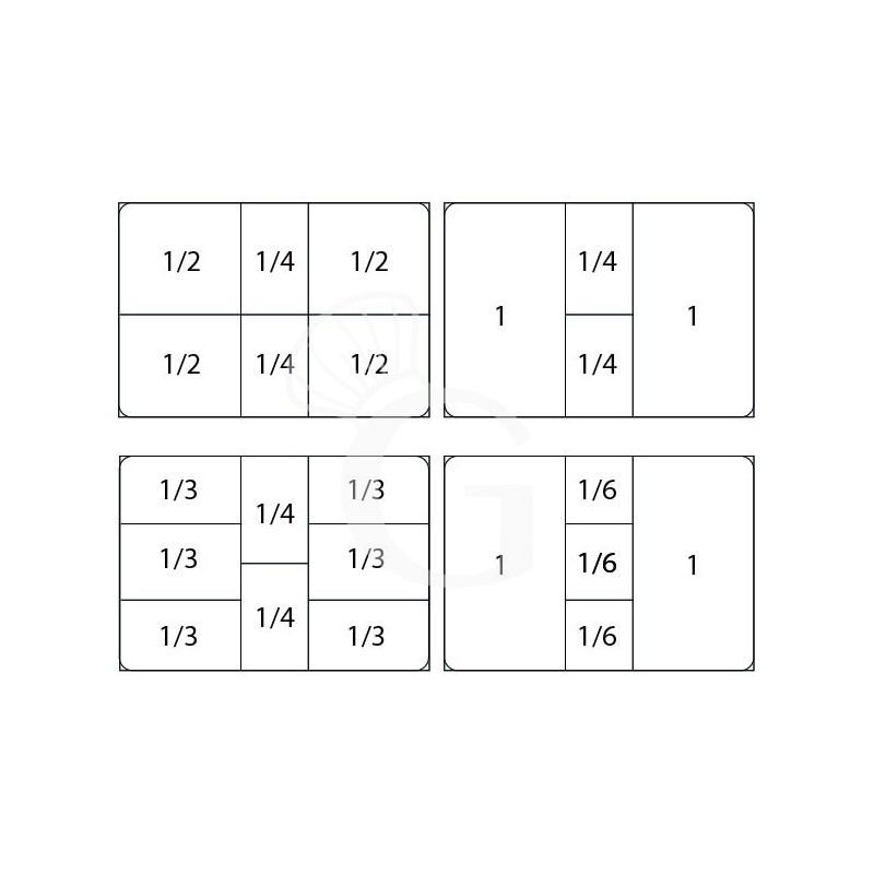 Saladette für GN 1/1 Behälter, 2-türig, Kühlvitrine