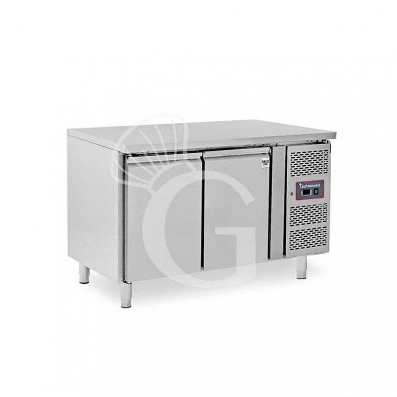 Kühltisch, 2-türig, Tiefe 600 mm, Temperatur -2°C/+8°C, Energieklasse E