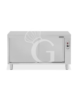 Beheizte durchreichetisch aus Edelstahl mit Schiebetüren B 1700 mm x T 700 mm x H 850 mm