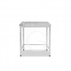 Edelstahltisch, B 500 mm X T 700 mm X H 865 mm