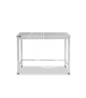 Edelstahltisch, B 800 mm X T 600 mm X H 865 mm