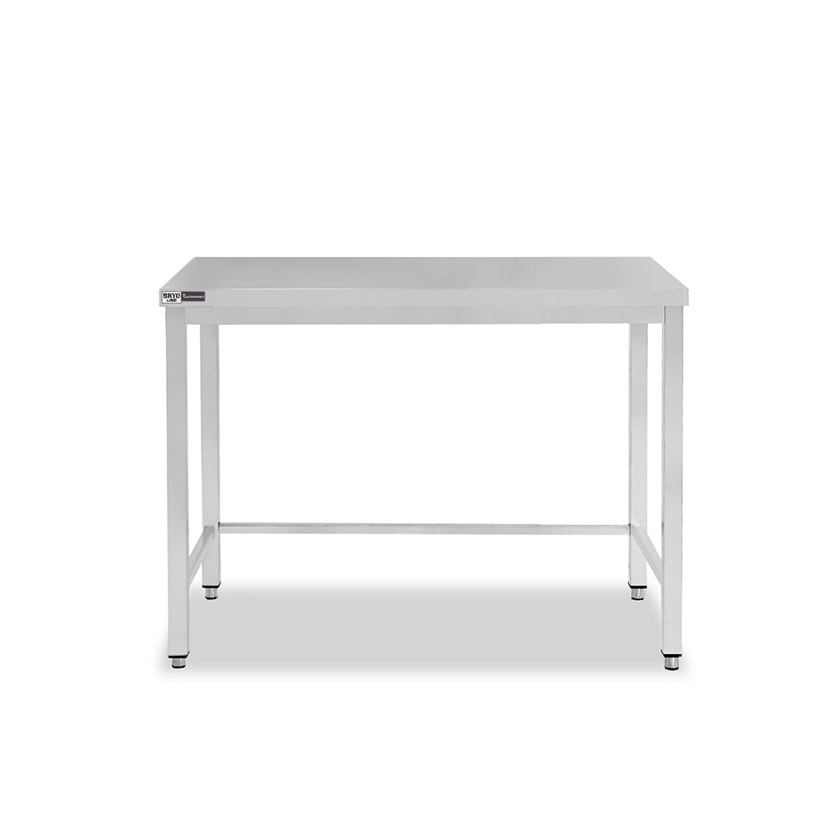 Edelstahltisch, B 800 mm X T 600 mm X H 865 mm