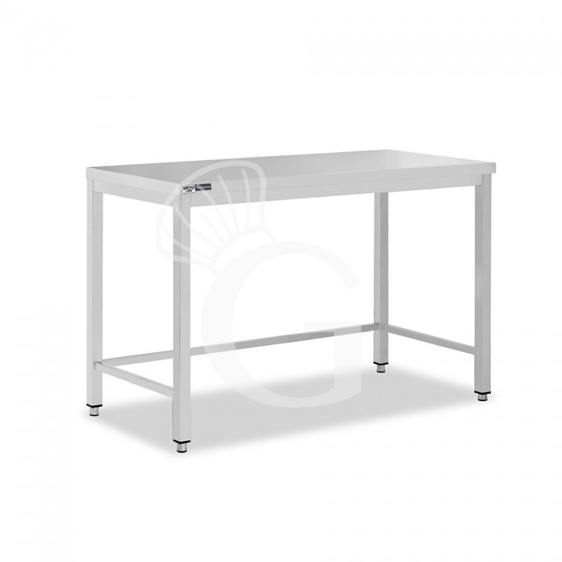 Edelstahltisch, B 1300 mm X T 600 mm X H 865 mm