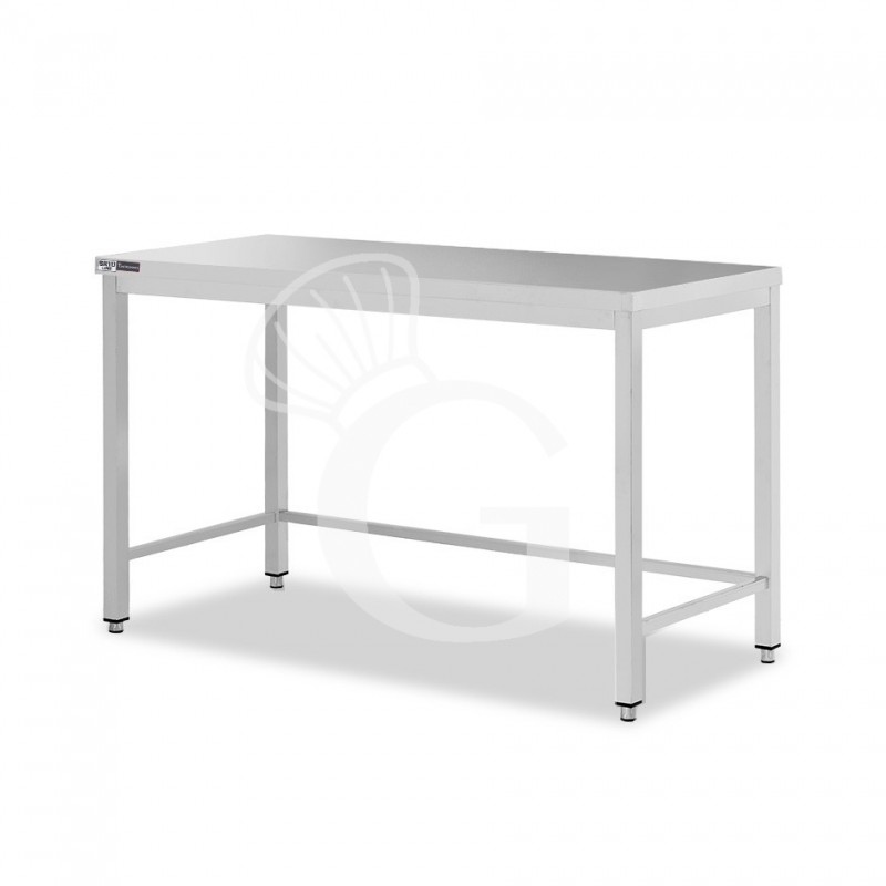 copy of Tavolo semplice in acciaio inox con misure L 1700 mm x P 700 mm x H 850 mm