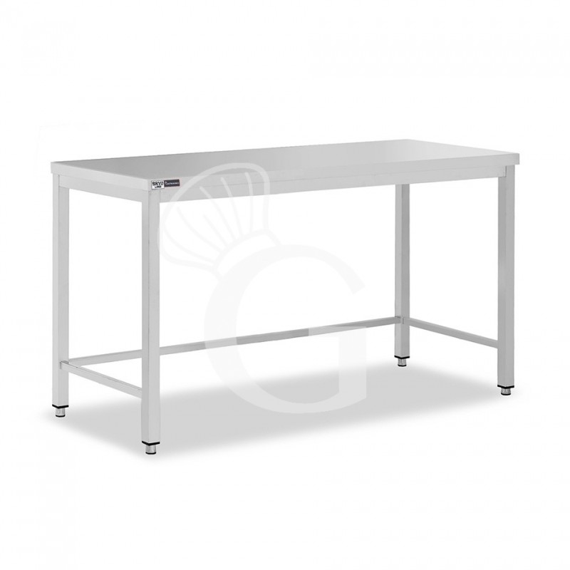 Edelstahltisch, B 2000 mm X T 600 mm X H 865 mm