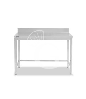 Edelstahltisch mit Aufkantung, B 1100 mm X T 700 mm X H 965 mm