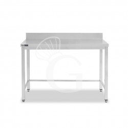 Edelstahltisch mit Aufkantung, B 1000 mm X T 800 mm X H 965 mm