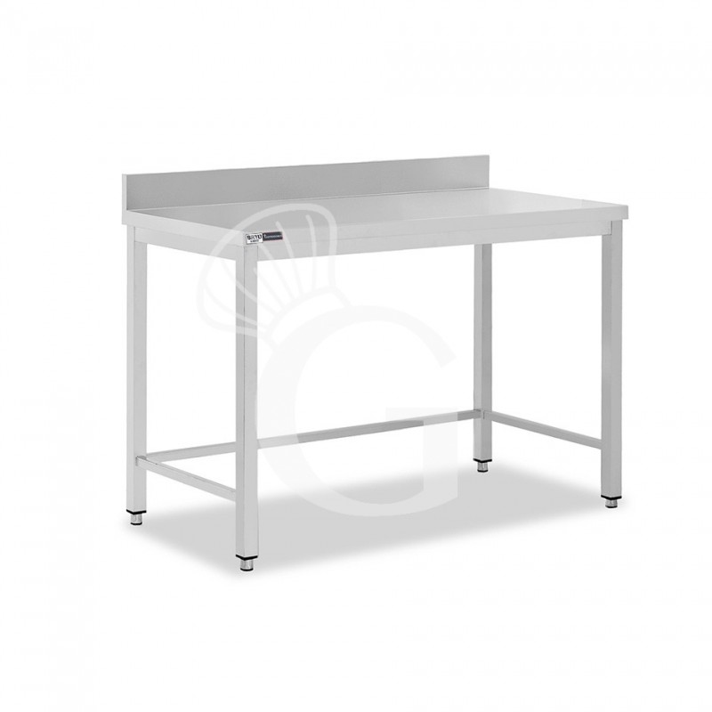 Edelstahltisch mit Aufkantung, B 1000 mm X T 800 mm X H 965 mm
