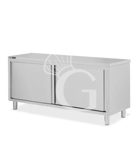Schranktisch / Arbeitsschrank, 2 Schiebetüren, B 2000 mm x T 800 mm x H 850 mm