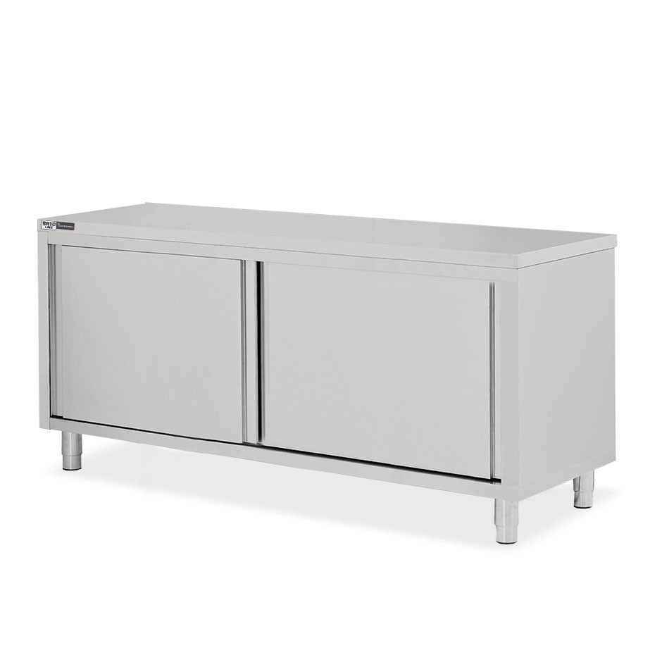 Schranktisch / Arbeitsschrank, 2 Schiebetüren, B 2000 mm x T 800 mm x H 850 mm