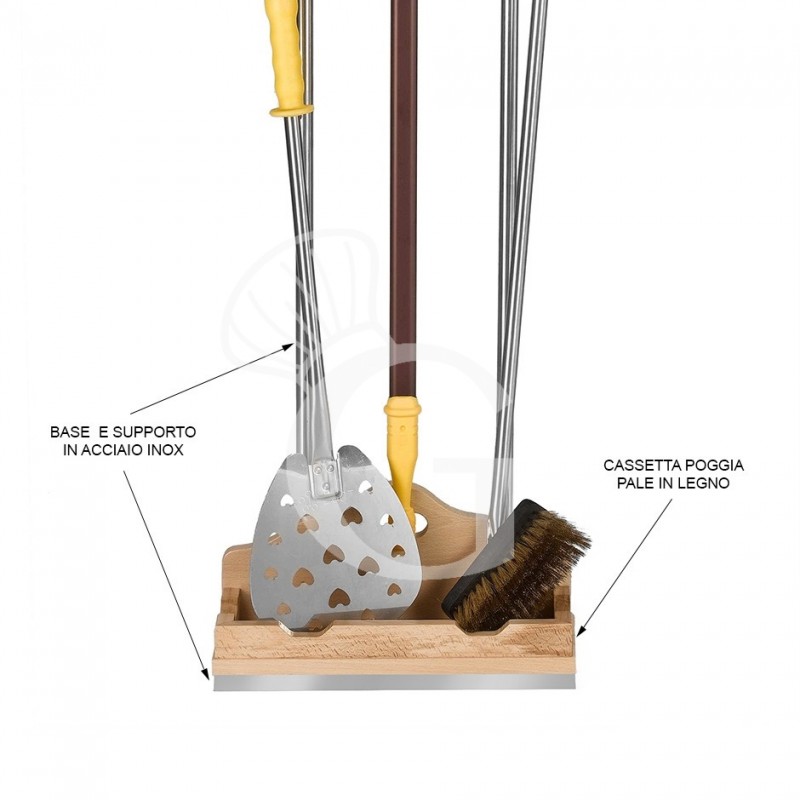 Universeller Schaufelsethalter, 3 Plätze , B 450 mm x T 240 mm x H 1620 mm