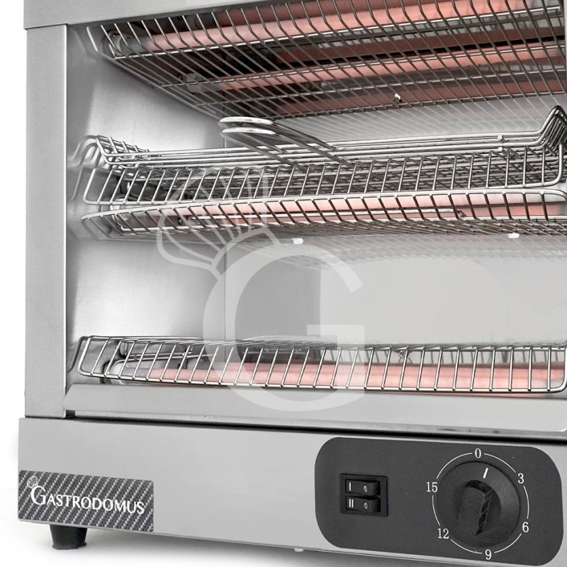 Elektro-Toaster, 3 KW, einphasig, B 450 x T 260 x H 440 mm