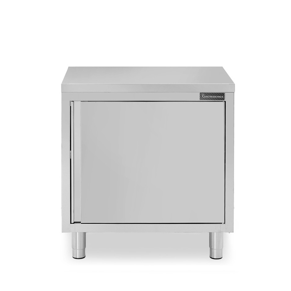 Schranktisch aus Edelstahl 1 Flügeltür B 700 mm x T 600 mm x H 850 mm