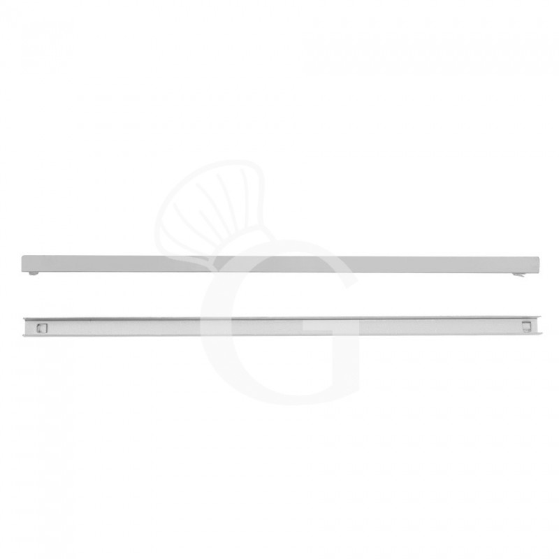 coppia di guide in inox per tavoli refrigerati p700