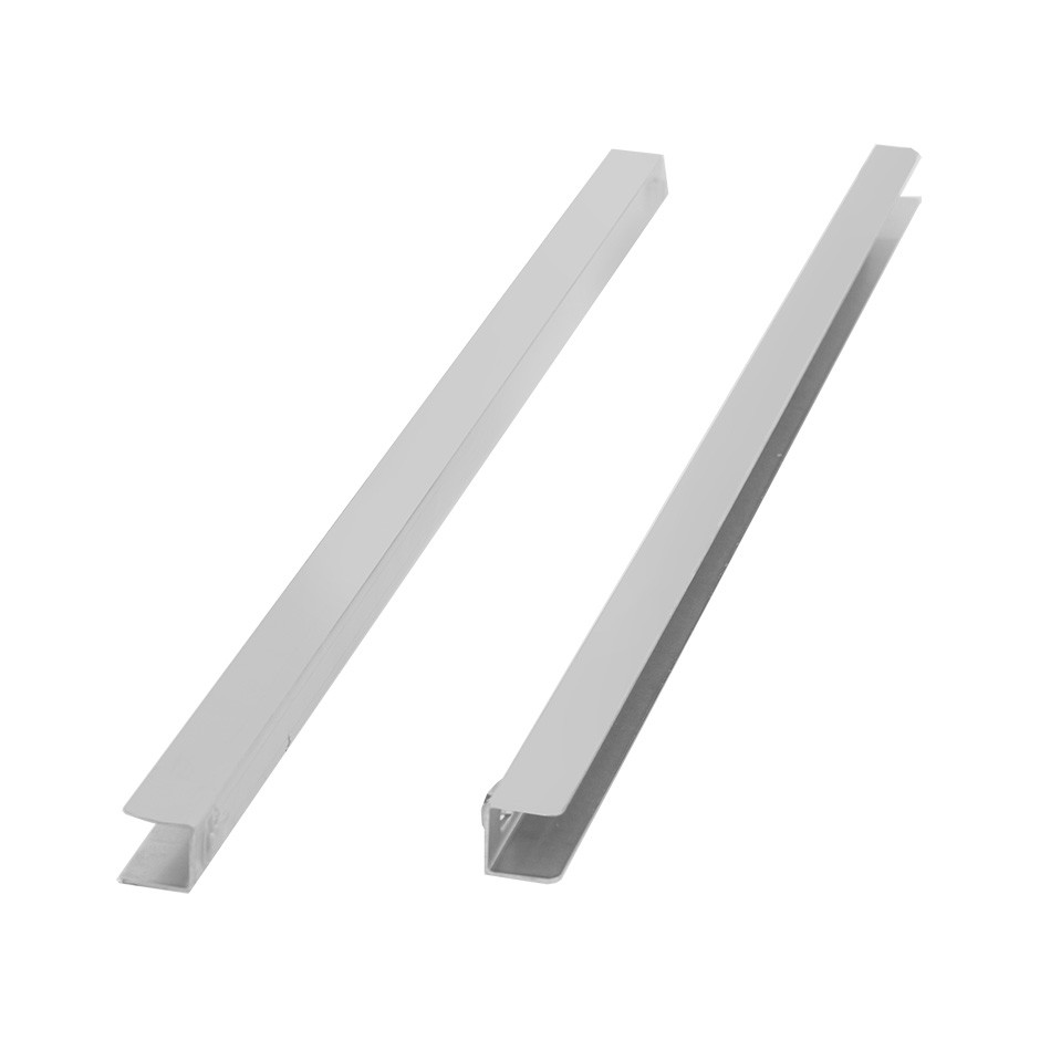 Coppia di guide in inox per tavoli refrigerati p.700