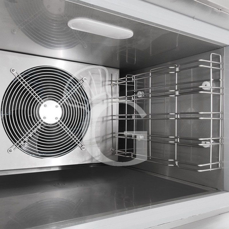 schockfroster aus edelstahl dreiphasig fuer 5 gn 11 blech 600x400 mm temperatur 18c0c mit integrierten rollen