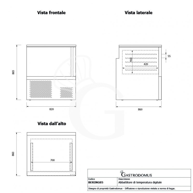 schockfroster aus edelstahl dreiphasig fuer 5 gn 11 blech 600x400 mm temperatur 18c0c mit integrierten rollen