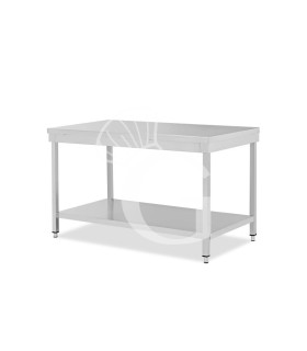 Edelstahltisch, 1 Grundboden, B 1800 mm X T 700 mm X H 865 mm