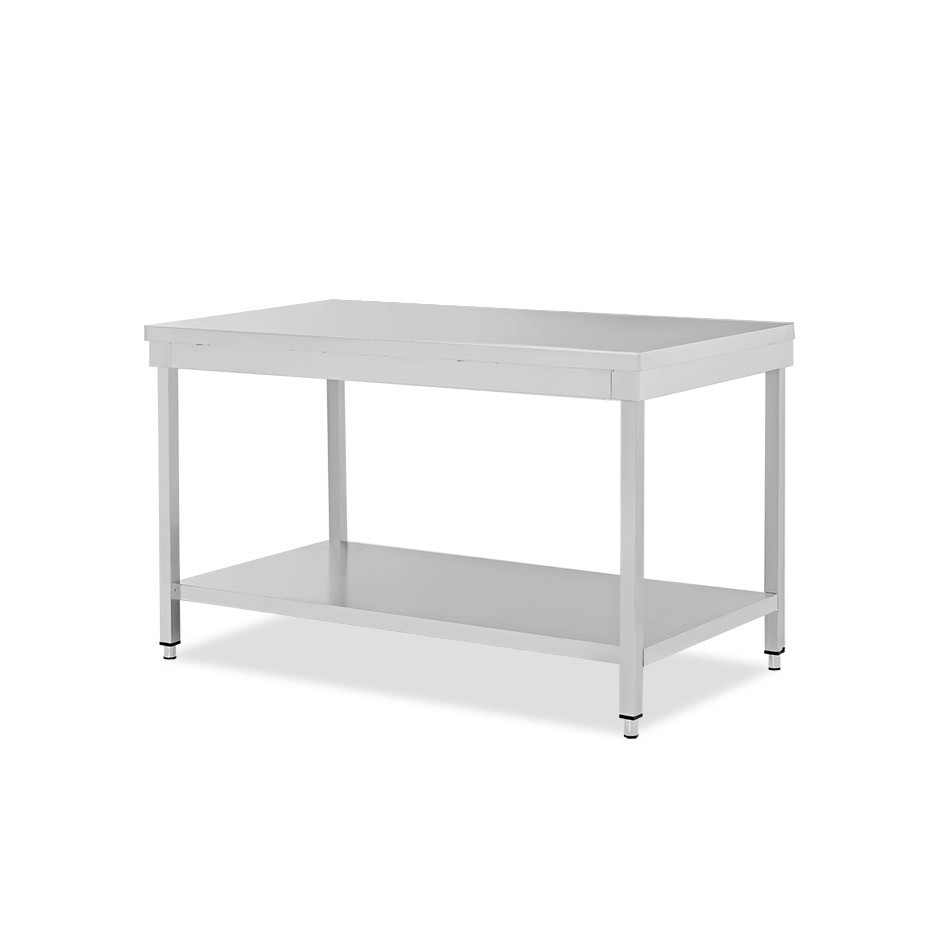 Edelstahltisch, 1 Grundboden, B 1800 mm X T 700 mm X H 865 mm