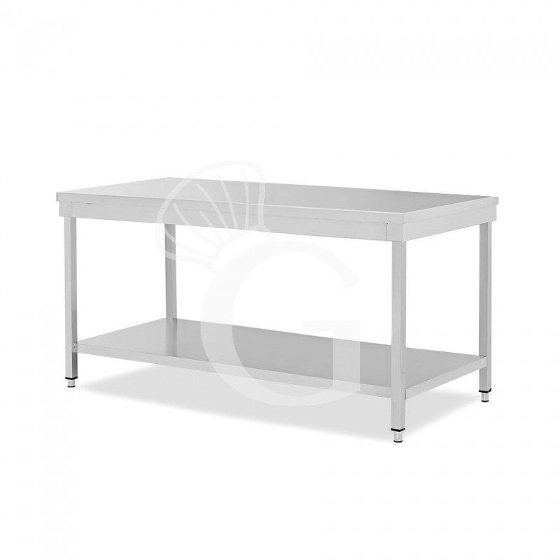 Edelstahltisch, 1 Grundboden, B 2000 mm X T 700 mm X H 865 mm