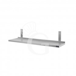 Wandbord aus Edelstahl, B 1100 mm x T 400 mm x H 350 mm