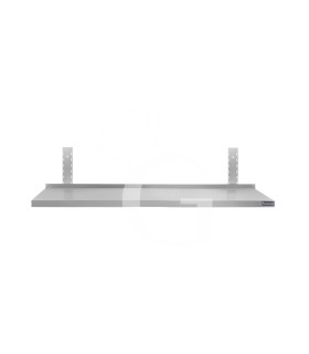 Wandbord aus Edelstahl, B 1400 mm x T 300 mm x H 350 mm