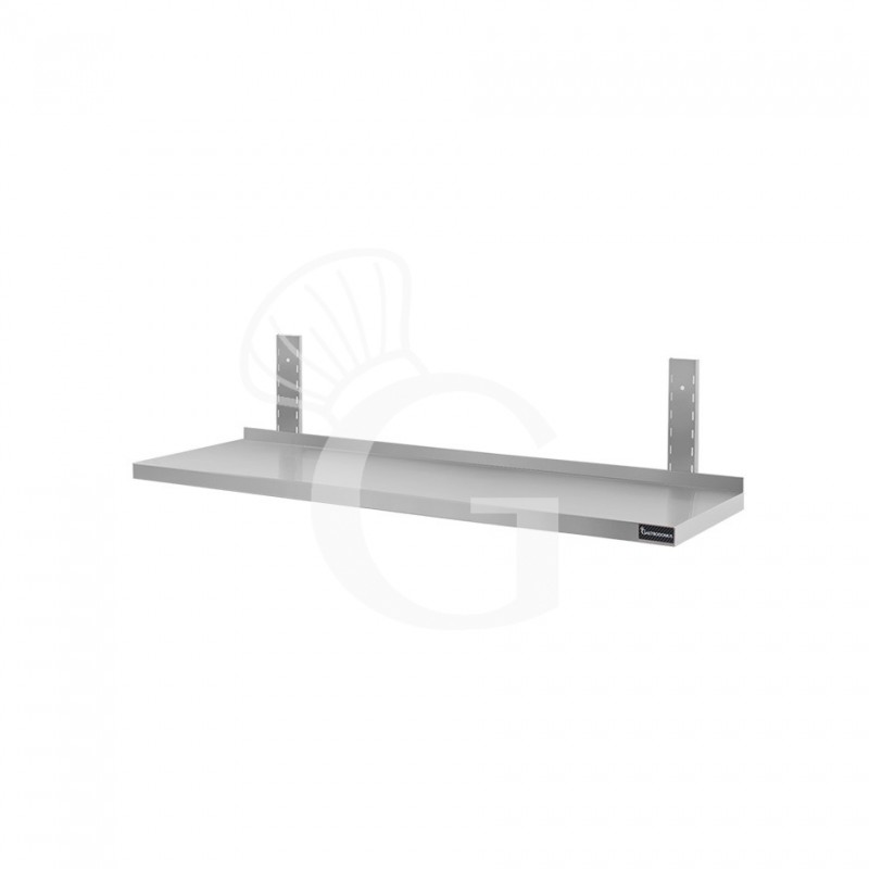 Mensola in acciaio inox singola, L 800 mm x P 400 mm x H 700 mm
